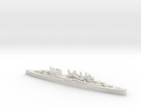 1/1800 HMS Cornwall [1942] in White Natural Versatile Plastic