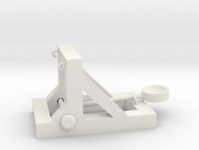 Rubber Band Catapult in White Natural Versatile Plastic