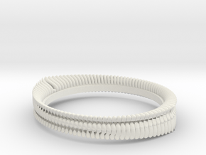 Tooth ring(Japan 10,USA 5.5,Britain K)  in White Natural Versatile Plastic
