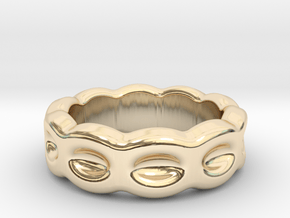 Funny Ring 14 - Italian Size 14 in 14k Gold Plated Brass