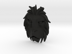 Lion Trinket in Black Natural Versatile Plastic