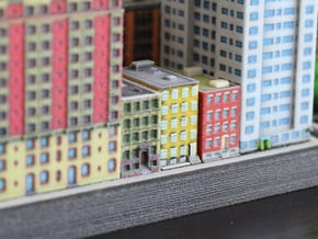 New York Set 1 Houses of 1 x 2 set of 3 in Full Color Sandstone