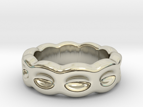 Funny Ring 26 - Italian Size 26 in 14k White Gold