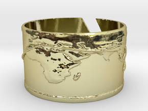 Round The World Bracelet in 18k Gold Plated Brass