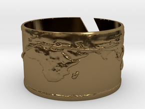Round The World Bracelet in Polished Bronze