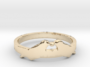 Love Birds Ring Size 7.5 in Polished Bronze