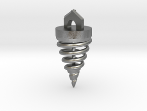 Builder's Pendulum Pendant in Natural Silver
