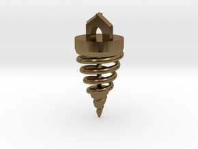 Builder's Pendulum Pendant in Polished Bronze