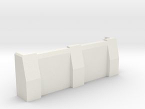 3" Ballistic Barrier in White Natural Versatile Plastic