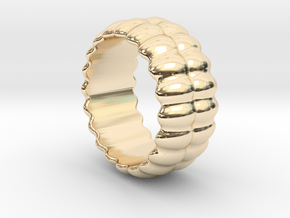Mirror Ring 19 - Italian Size 19 in 14K Yellow Gold