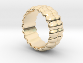 Mirror Ring 27 - Italian Size 27 in 14K Yellow Gold
