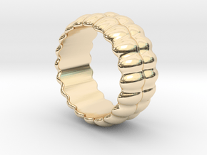 Mirror Ring 28 - Italian Size 28 in 14K Yellow Gold