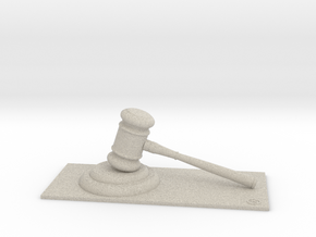 Judge (Personalize with your name !) in Natural Sandstone