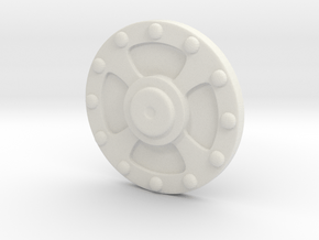 He-Man's Shield scaled for Minimates in White Natural Versatile Plastic