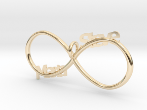 Infinity (Personalize) in 14K Yellow Gold