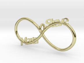 Infinity (Personalize) in 18k Gold Plated Brass