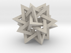 5 Tetrahedron Compound, 5" diameter in Natural Sandstone