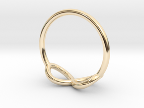 Ring Infinity in 14K Yellow Gold