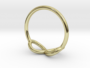 Ring Infinity in 18k Gold Plated Brass