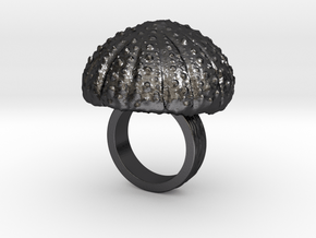 Urchin Statement Ring - US-Size 2 1/2 (13.61 mm) in Polished and Bronzed Black Steel