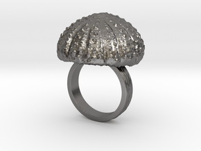 Urchin Statement Ring - US-Size 6 1/2 (16.92 mm) in Polished Nickel Steel