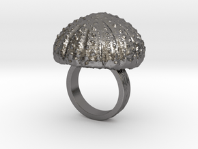 Urchin Statement Ring - US-Size 4 1/2 (15.27 mm) in Polished Nickel Steel