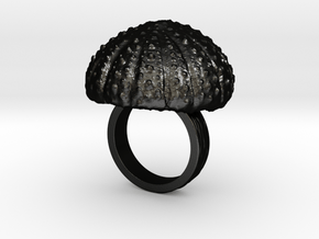 Urchin Statement Ring - US-Size 4 (14.86 mm) in Matte Black Steel
