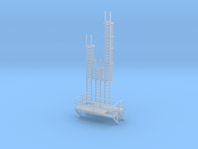 'N Scale' - Ladders For Bulkweigher in Tan Fine Detail Plastic