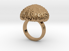Urchin Statement Ring - US-Size 7 1/2 (17.75 mm) in Polished Brass