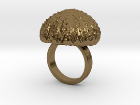 Urchin Statement Ring - US-Size 6 1/2 (16.92 mm) in Polished Bronze