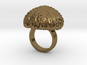 Urchin Statement Ring - US-Size 4 1/2 (15.27 mm) in Polished Bronze