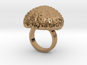 Urchin Statement Ring - US-Size 4 1/2 (15.27 mm) in Polished Brass