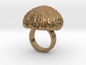 Urchin Statement Ring - US-Size 3 1/2 (14.45 mm) in Natural Brass