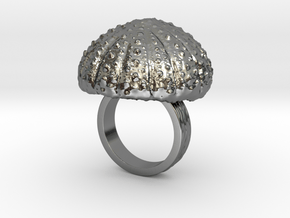 Urchin Statement Ring - US-Size 4 1/2 (15.27 mm) in Fine Detail Polished Silver