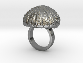 Urchin Statement Ring - US-Size 5 (15.7 mm) in Fine Detail Polished Silver