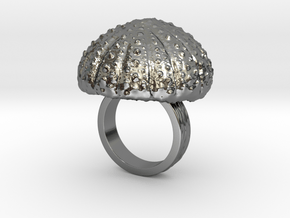 Urchin Statement Ring - US-Size 4 (14.86 mm) in Fine Detail Polished Silver