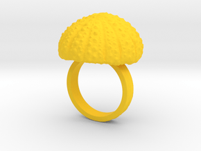 Urchin Statement Ring - US-Size 7 1/2 (17.75 mm) in Yellow Processed Versatile Plastic