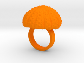 Urchin Statement Ring - US-Size 4 (14.86 mm) in Orange Processed Versatile Plastic