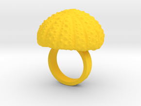 Urchin Statement Ring - US-Size 3 (14.05 mm) in Yellow Processed Versatile Plastic