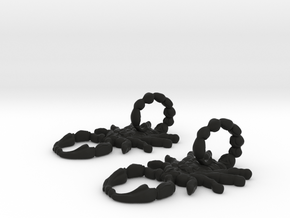 SCORPO earrings in Black Natural Versatile Plastic