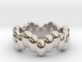 Biological Ring 15 - Italian Size 15 in Platinum
