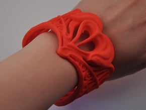 Valentine Heart Bracelet in Red Processed Versatile Plastic