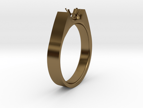 Design Ring For Diamond Ø19 Mm US Size 9 in Polished Bronze