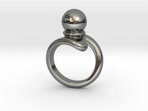 Fine Ring 16 - Italian Size 16 in Fine Detail Polished Silver