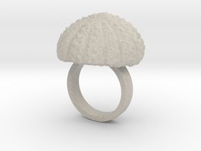 Urchin Statement Ring - US-Size 6 (16.51 mm) in Natural Sandstone