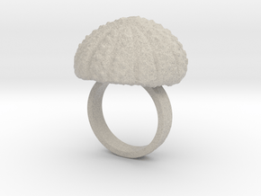 Urchin Statement Ring - US-Size 6 1/2 (16.92 mm) in Natural Sandstone
