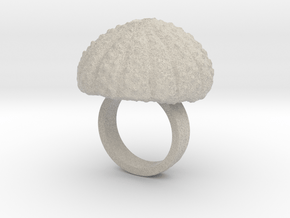 Urchin Statement Ring - US-Size 3 1/2 (14.45 mm) in Natural Sandstone