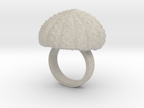 Urchin Statement Ring - US-Size 4 (14.86 mm) in Natural Sandstone