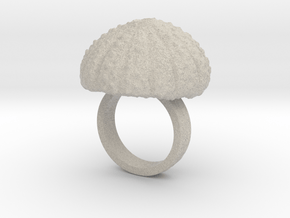 Urchin Statement Ring - US-Size 5 (15.7 mm) in Natural Sandstone
