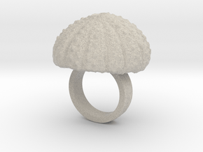 Urchin Statement Ring - US-Size 2 1/2 (13.61 mm) in Natural Sandstone